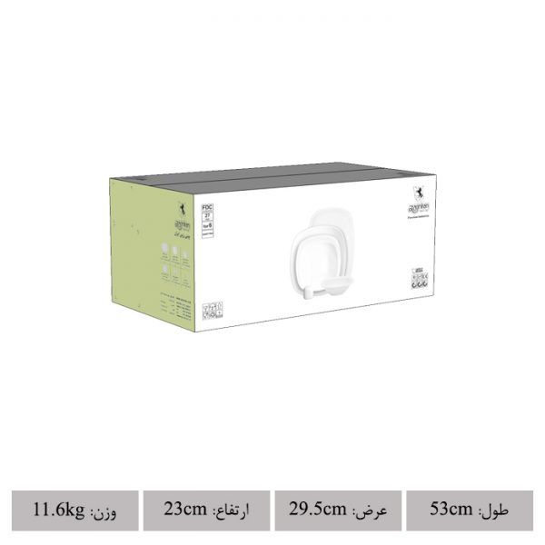 سرویس غذاخوری 27 پارچه 6 نفره چینی زرین ایران مدل  وگاس اوریت درجه 3