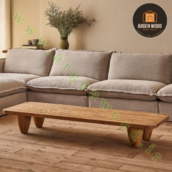 میز جلو مبلی چوبی مدرن و خاص طرح ماریکو