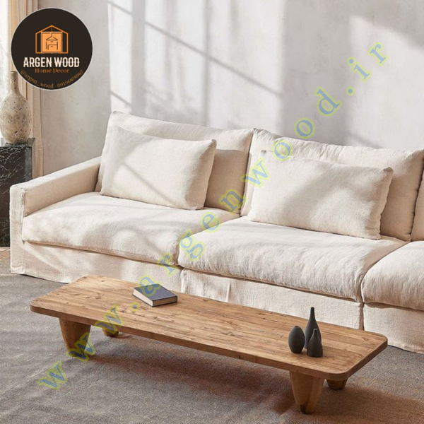 میز جلو مبلی چوبی مدرن و خاص طرح ماریکو