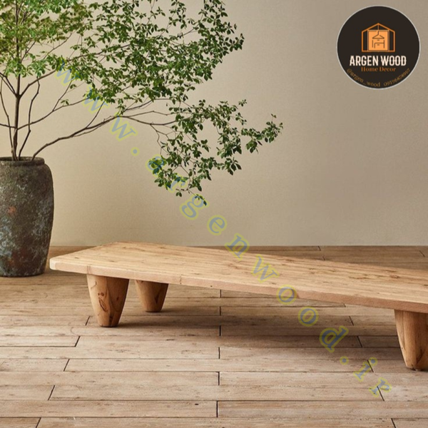 میز جلو مبلی چوبی مدرن و خاص طرح ماریکو