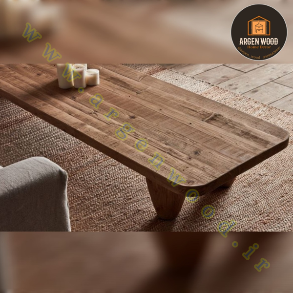 میز جلو مبلی چوبی مدرن و خاص طرح ماریکو