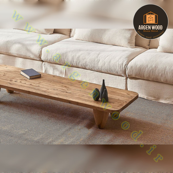 میز جلو مبلی چوبی مدرن و خاص طرح ماریکو