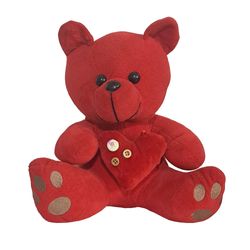 عروسک مدل خرسی نمایشی قلب به دست ارتفاع 25 سانتی متر