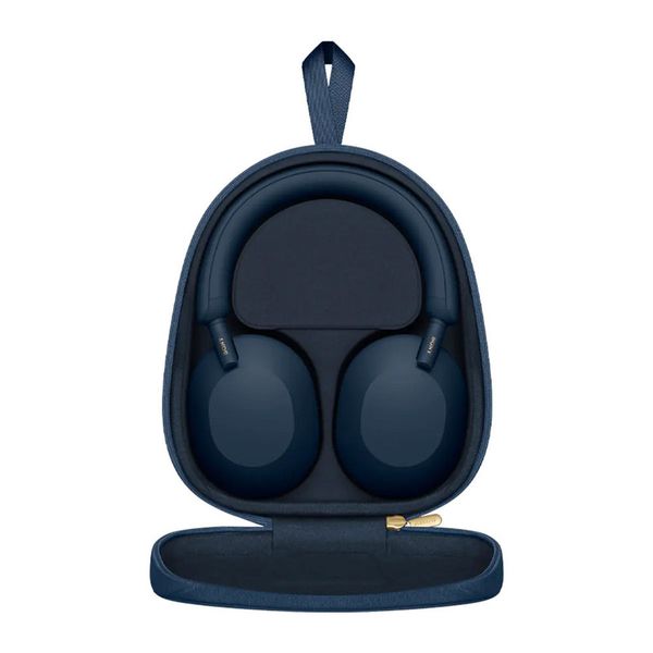 هدفون بیسیم سونی مدل WH-1000XM5 با نویز کنسلینگ فعال (ANC)، درگاه شارژ USB Type-C، دارای 4 میکروفون با فناوری Beamforming، پشتی