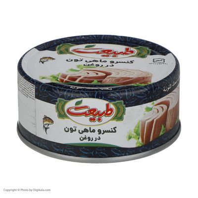 کنسرو ماهی تن در روغن طبیعت - 180گرم باکس24عددی