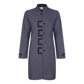 روپوش کار زنانه خضرا مدل مونا طوسی کد 35204