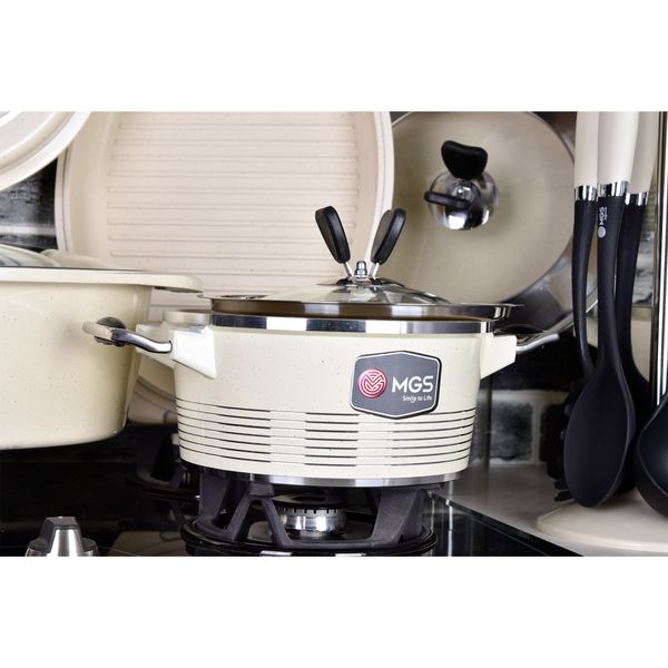 سرویس پخت و پز ام جی اس 25 پارچه طرح جرمنی A کد 800361