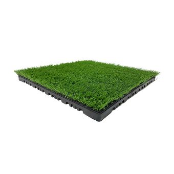 کفپوش مدل تایل چمن مصنوعی صدف 15 میلیمتر سایز 30x30 سانتی متر