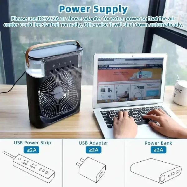 پنکه رومیزی مدل مه پاش 4in1 Air Cooling