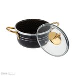 سرویس پخت و پز 14 پارچه هلنا طرح چدن مدل لانه زنبوری