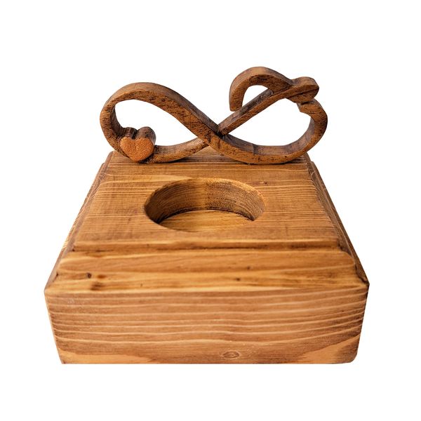 جاشمعی مدل چوبی طرح حب