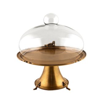 کیک خوری برنجی گلدکیش مدل هِوِن کد GK843033