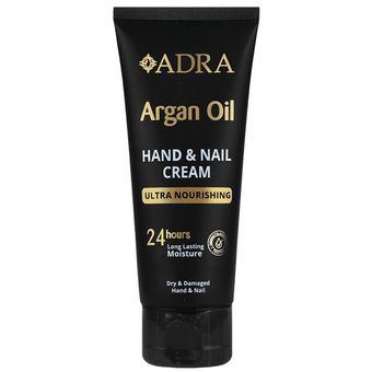 کرم مرطوب کننده دست و ناخن آدرا مدل Argan مناسب انواع پوست حجم 75 میلی لیتر