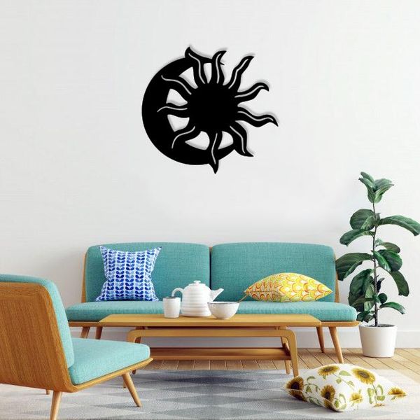 دیوارکوب ماهوت طرح ماه و خورشید کد 04