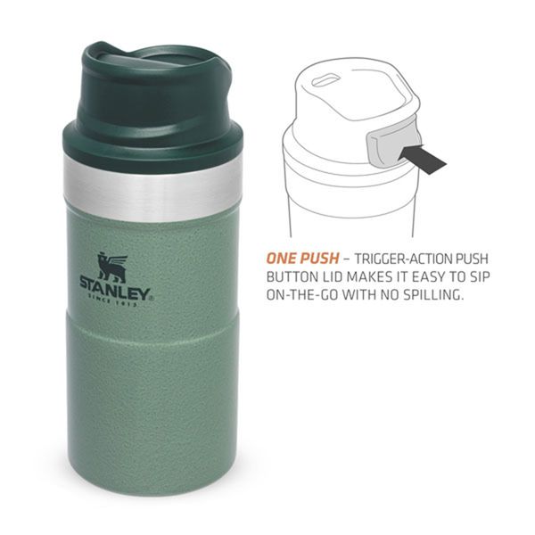 ماگ سفری استنلی مدل Classic Trigger Action کد F2021 گنجایش 0.250 لیتر