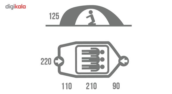 چادر 3 نفره هاسکی مدل Baron 3