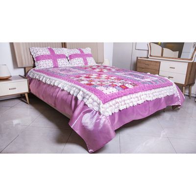 سرویس روتختی شاهو مدل Pink Roze دو نفره 4 تکه