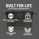 مجموعه ظروف سفری استنلی مدل 2020 four persons Adventure Cook Set