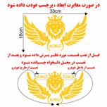 برچسب بدنه خودرو ماتریسیو طرح بال شیر king کد M84