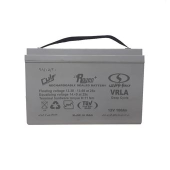 باتری UPS با ولتاژ 12 ولت و شدت جریان 100 آمپرساعت صبا باتری مدل Deep Cycle