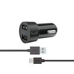 شارژر فندکی 24 وات بودی مدل M8J622T به همراه کابل با گارانتی شرکتی