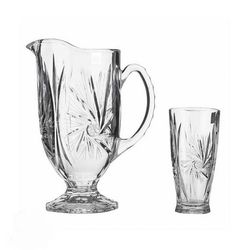 ست پارچ و لیوان 7 پارچه مدل خورشیدی