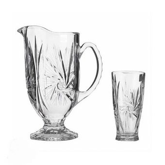 ست پارچ و لیوان 7 پارچه مدل خورشیدی