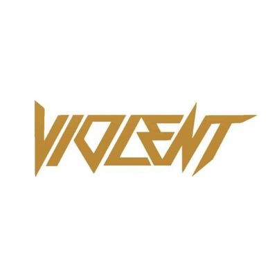 برچسب شیشه خودرو طرح VIOLENT کد Sv002T*168