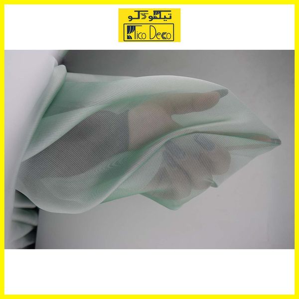 پرده تیکو دکو مدل دوخت ساده حریر سایز 500*280 سانتیمتر