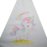 چادر بازی کودک مدل سرخپوستی طرح تکشاخ PT515 به همراه کوسن