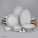 سرویس چینی 35 پارچه غذاخوری چینی زرین ایران طرح شهرزاد مدل ورونا درجه عالی
