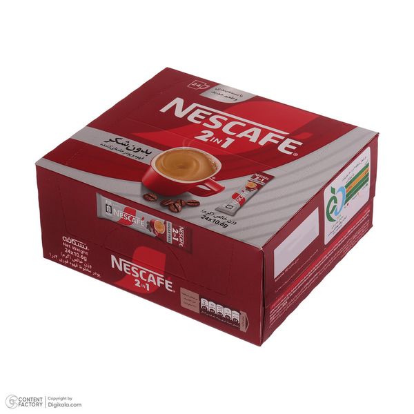پودر مخلوط قهوه فوری 2 در 1 نسکافه بسته 24 عددی