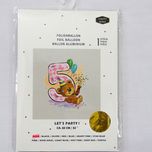 بادکنک فویلی عدد 5 هپی بری طلایی سایز 32 اینچ