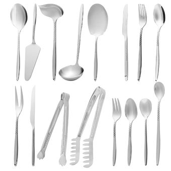 سرویس قاشق، چنگال و کارد استیل 151 پارچه 30 نفره کابان مدل 166