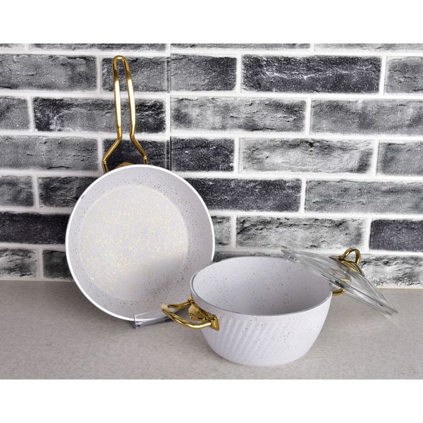 سرویس پخت و پز 10 پارچه ام جی اس مدل فورج ماربل