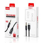 کابل تبدیل USB-C به AUX هیسکا مدل W28 طول 1 متر