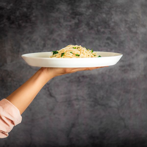 بشقاب غذاخوری زی مدل فرم اس 27 درجه یک بسته 3 عددی