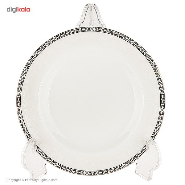 سرویس غذاخوری 102 پارچه چینی زرین ایران سری ایتالیا اف مدل Riva درجه یک