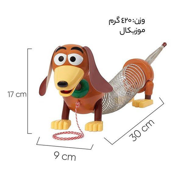 اسباب بازی دیزنی مدل سگ داستان اسباب بازی طرح Slinky Dog