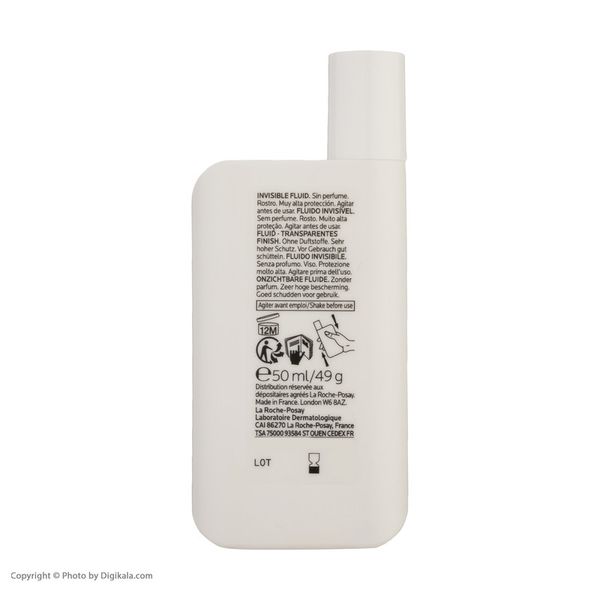 فلوئید ضدآفتاب بیرنگ لاروش پوزای +SPF50 مدل UVMune400 مناسب انواع پوست، حجم 50 میلیلیتر