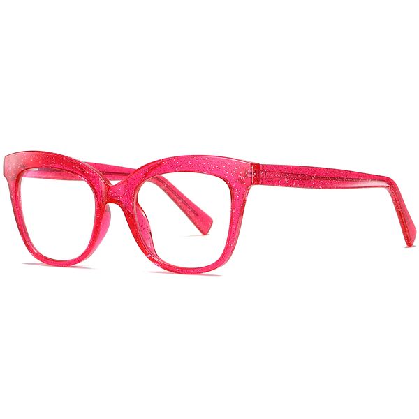 فریم عینک طبی گربه ای زنانه مدل TR3505C200-P03 مناسی برای صورت گرد و بیضی