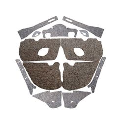 عایق صداگیری درب خودرو مدل نمد فشرده صنعتی مناسب پژو 206 مجموعه 13 عددی