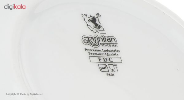 سرویس غذاخوری 102 پارچه چینی زرین ایران سری ایتالیا اف مدل Sepid Sadaf درجه عالی