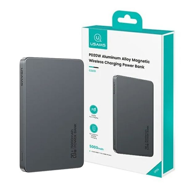 پاوربانک مگسیف یوسمز مدل US-CD231 ظرفیت 5000 میلی آمپرساعت