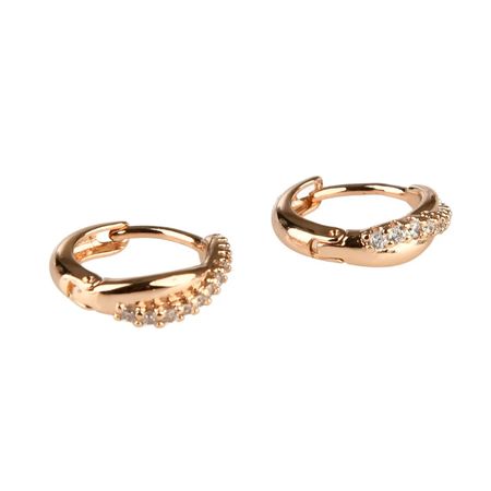 گوشواره حلقه‌ای زنانه مدل MDSS-CH8097