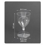 لیوان یکبار مصرف مدل جام بسته 6 عددی