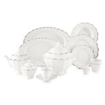 سرویس غذاخوری 103 پارچه چینی زرین ایران سری نئوکلاسیک مدل نارسیس درجه عالی