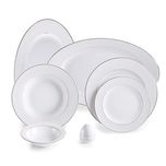 سرویس 102 پارچه چینی زرین ایران سری ایتالیا اف مدل صدف درجه عالی