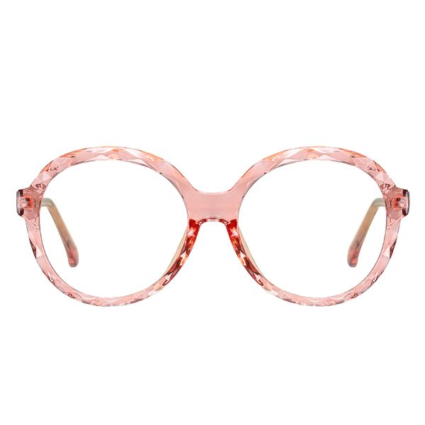 فریم عینک طبی گرد مدل TR3502C46-P03 مناسب برای صورت گرد و بیضی