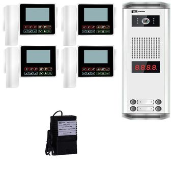 درب بازکن تصویری تک نما مدل C43-4V مجموعه 5 عددی